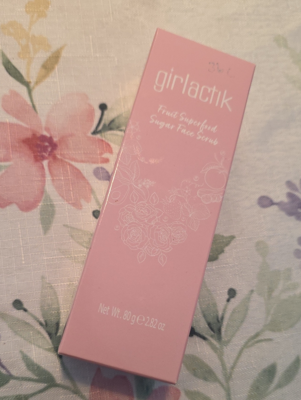Girlactik Pink Fruit Superfood Sugar Face Scrub – Gentle Exfoliating Cleanser